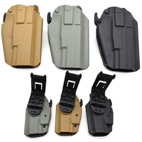 Right Hand Tactical Molle Waist Pistol Holster Advanced Universal Gun Holster Quick Pull Waist Belt for GLOCK19 23 38