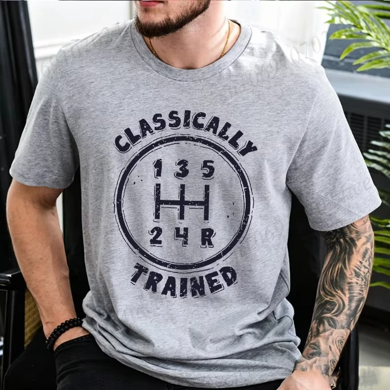 Manual Gear Shift Graphic Tee Unisex Funny Sarcastic Manual Transmission Car Guy Casual Streetwear Short Sleeve Tops
