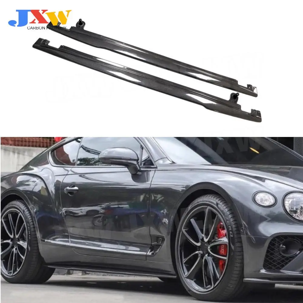 

Carbon Fiber Side Skirts for Bentley Continental GT W12 2018-2021 Extension Splitters Apron Lip Splitter Winglet