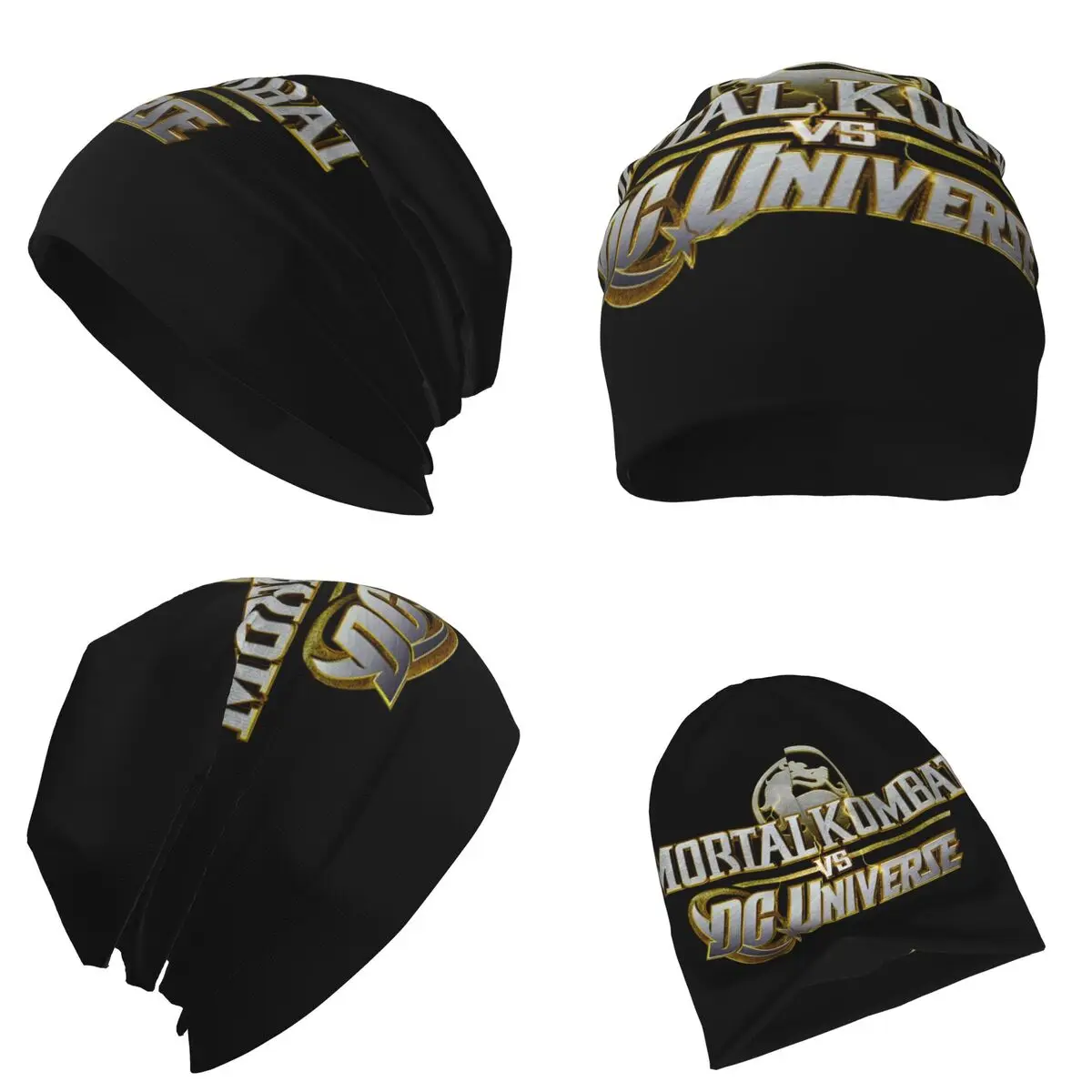 مورتال كومبات شعار دافئ محبوك قبعة الأزياء بونيه قبعة الخريف الشتاء في الهواء الطلق بيني القبعات للرجال النساء الكبار