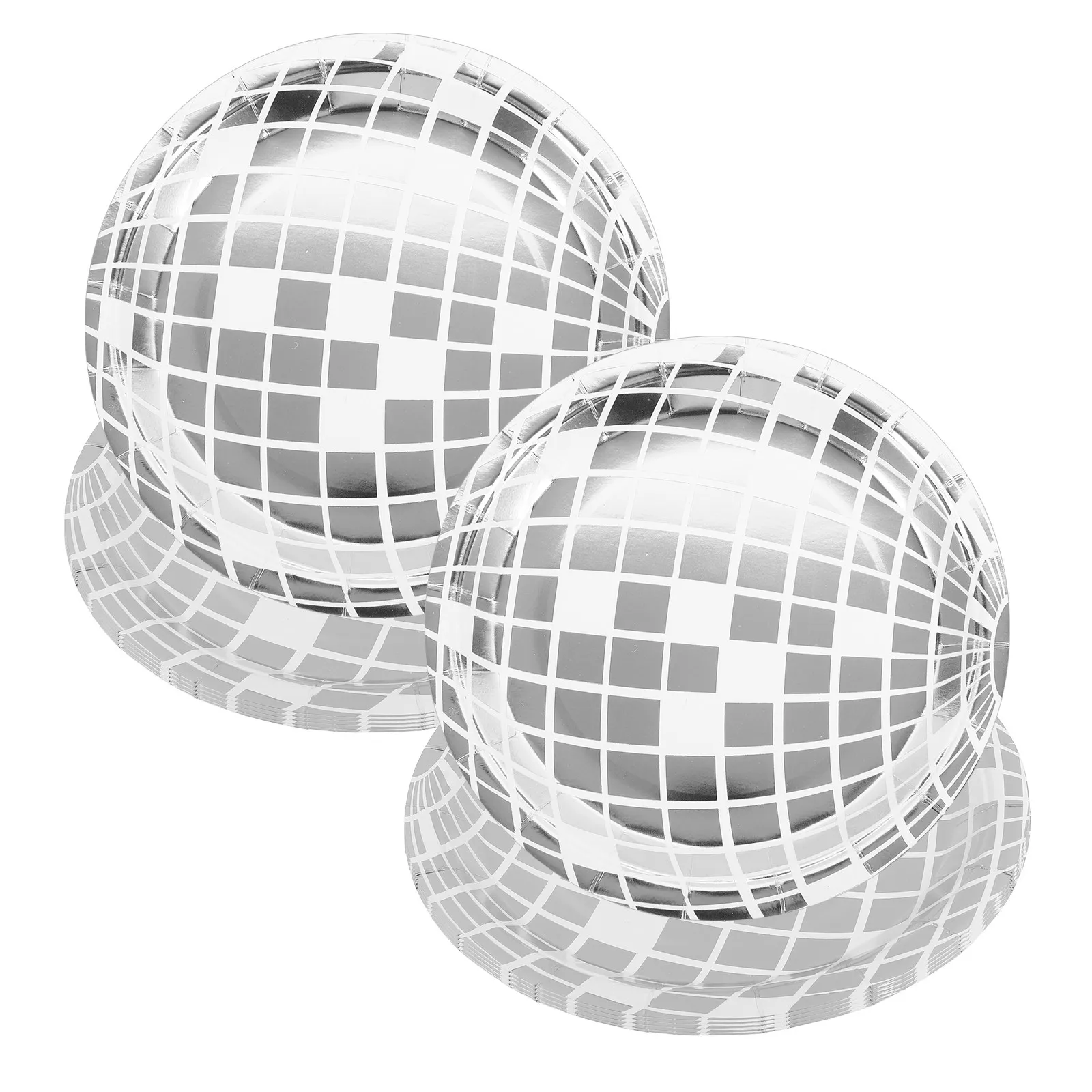 25 assiettes jetables en papier pour fêtes disco, design rétro, vaisselle en papier pour servir les aliments, idéales pour les anniversaires, assiettes jetables pour fêtes.