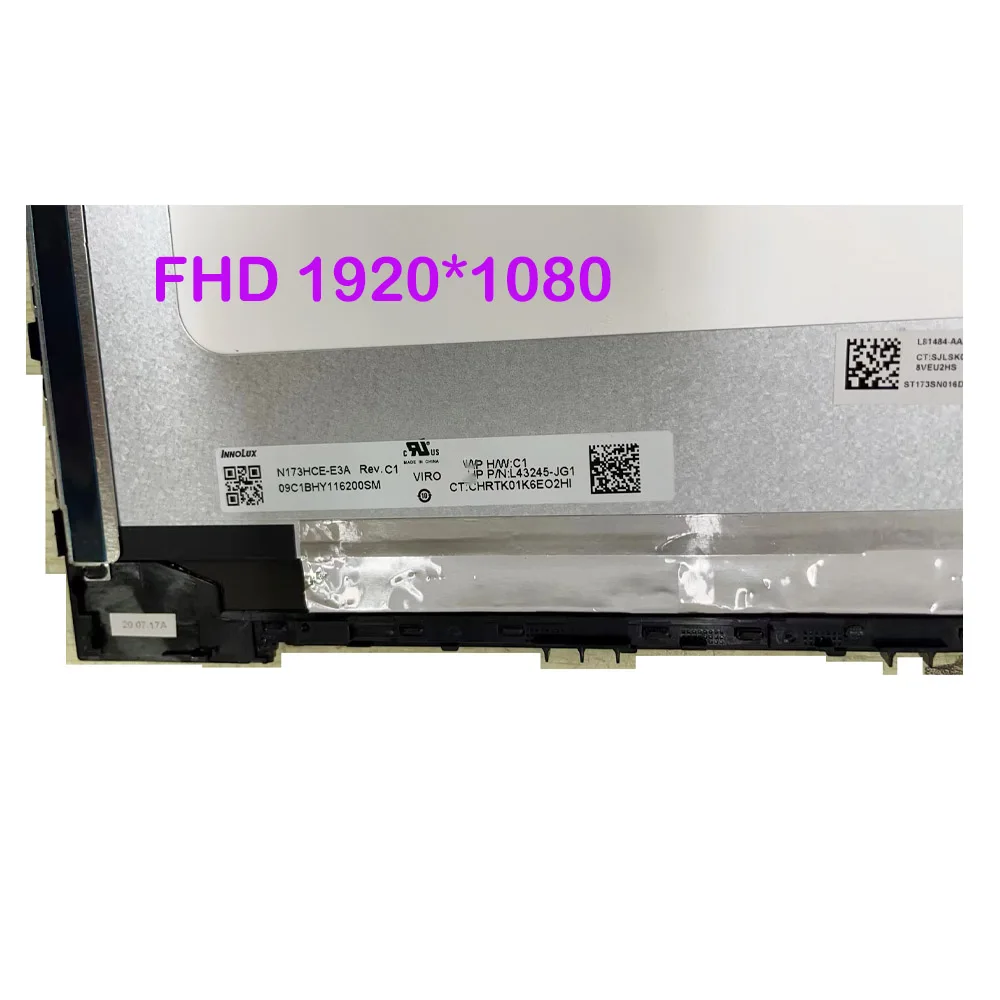 Imagem -06 - Substituição da Tela Táctil Quadro do Conjunto Fhd 4k Ajuste para hp Inveja 17m-cg 17-cg 17m-cg0013dx Tpn-c146 Original 173