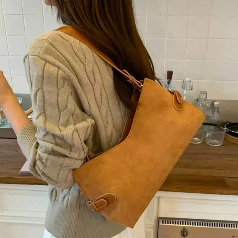 High Quality High Appearance Level New Matte French High-value Retro Niche Commuting Design Single Shoulder Underarm Going Out