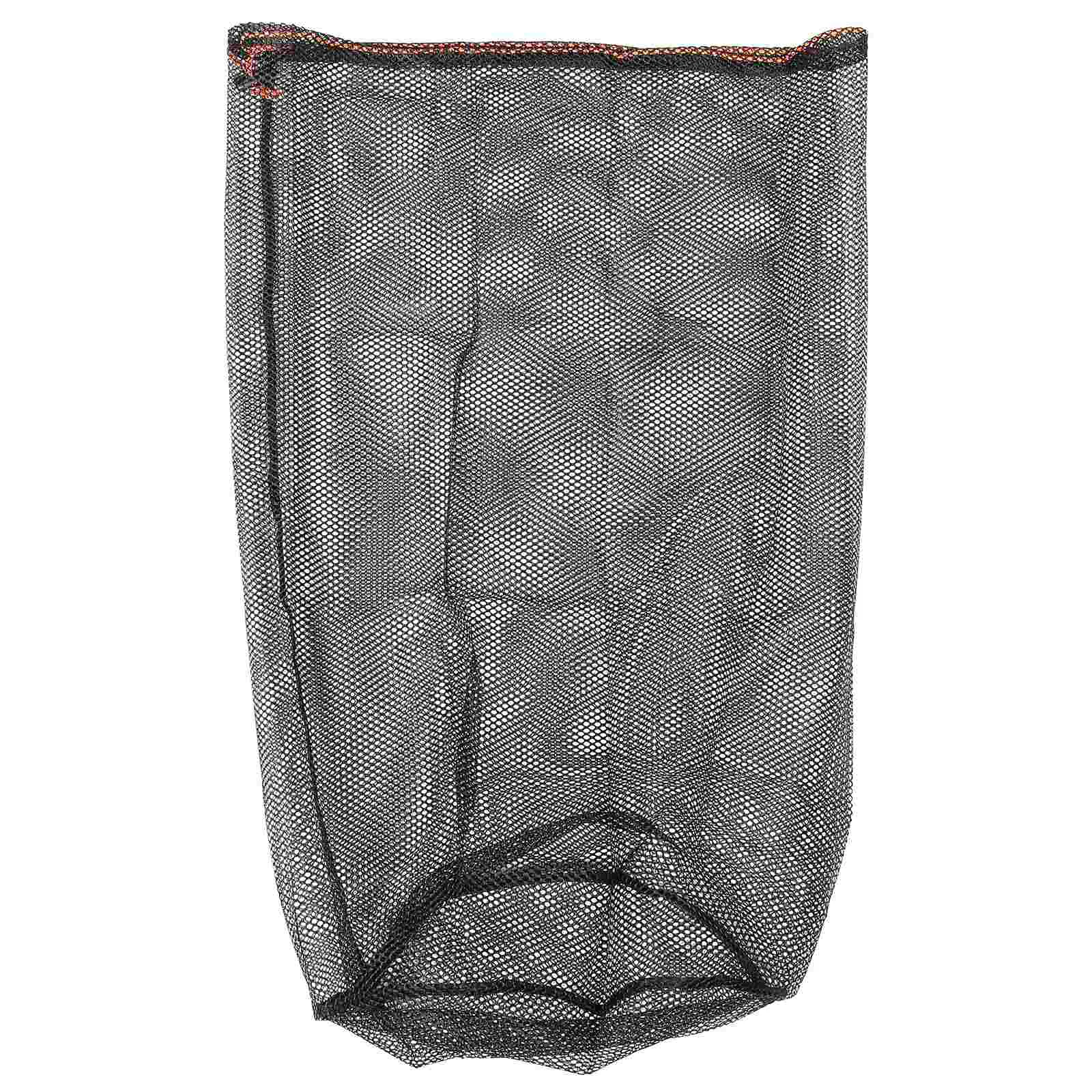 Hiking Sleep Bag Sack Outdoor Camping Sleeping Storage Accessories Large Drawstring Toy Black Hexagonal Mesh Cloth