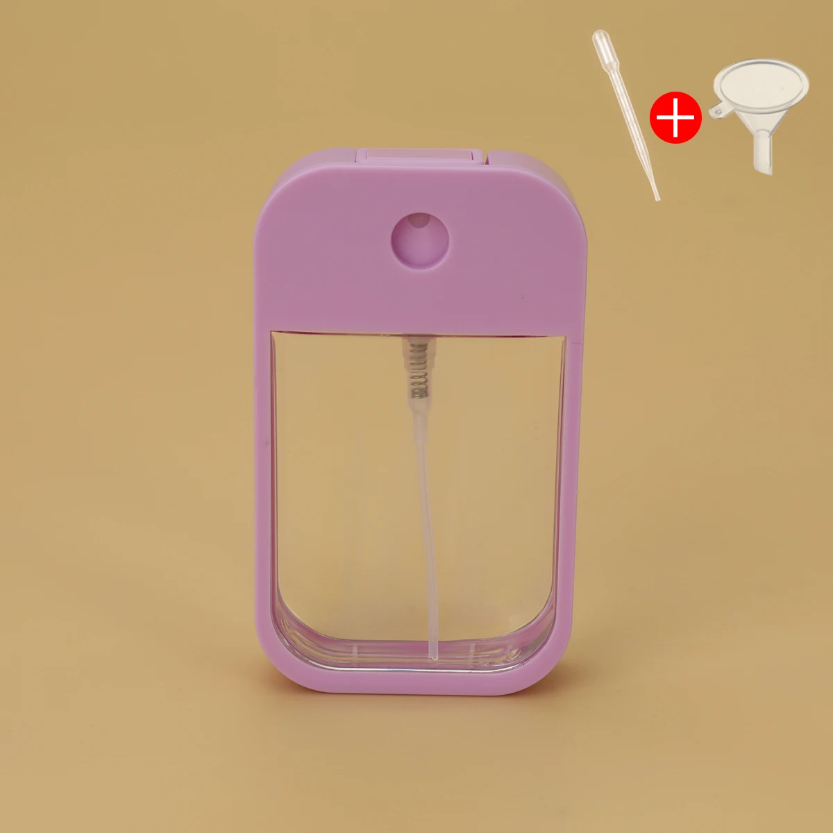 Garrafa Plástica de Água Mist Spray, Garrafa Spray para Desinfetante para as Mãos, Pulverizador Oral Spray, Perfume Card, Rosa Branco e Azul, 45ml