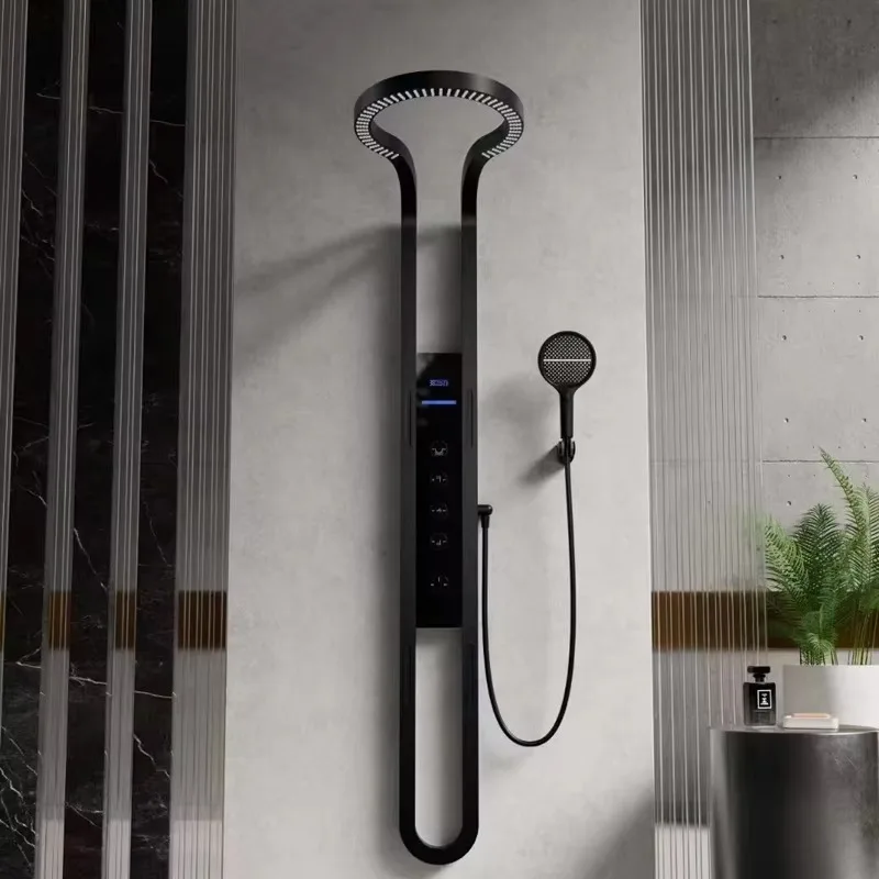 New Hot Sale Creative Waterfall Shower Head Wall Panel Bathroom Mixer Set Shower Panel System Rain Stainless Steel Contemporary
