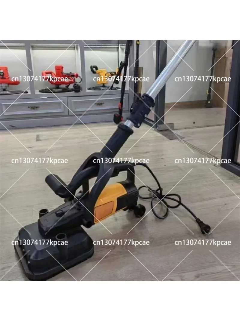 Cement Wall Handheld Four-wheeled Coarse Grinder Wall Grinding Machine Wall Concrete Floor Rough Grinder 220V 3800W 4000r/min
