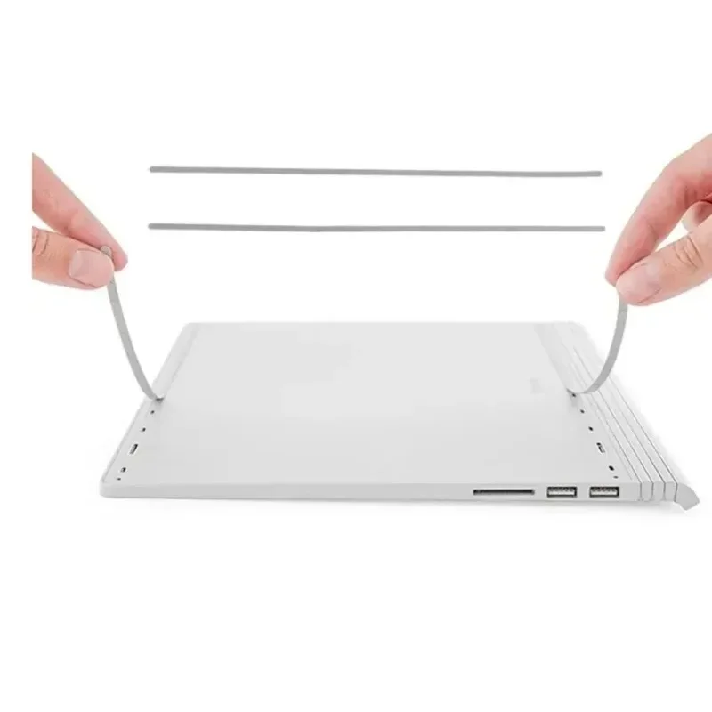 dl+2Pcs Rubber Feet Bottom Non-slip Strip With Side Key Replacement For Microsoft Surface Book 2 Book 3 15 inch 1813 1907