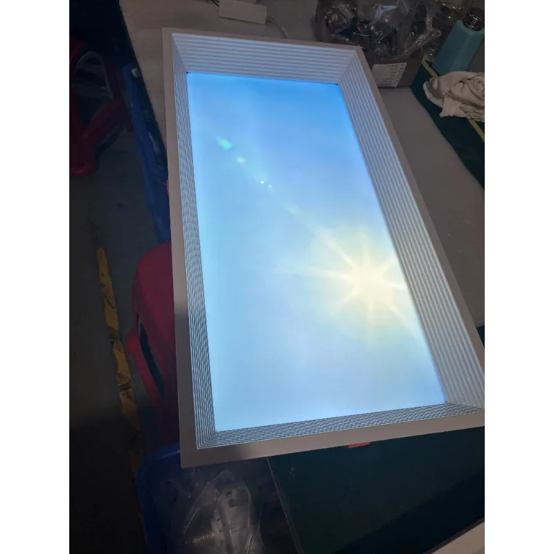Embedded Indoor Light Emitting Diode Ceiling Light Intelligent Artificial Virtual Skylight Blue Sky Remote Control