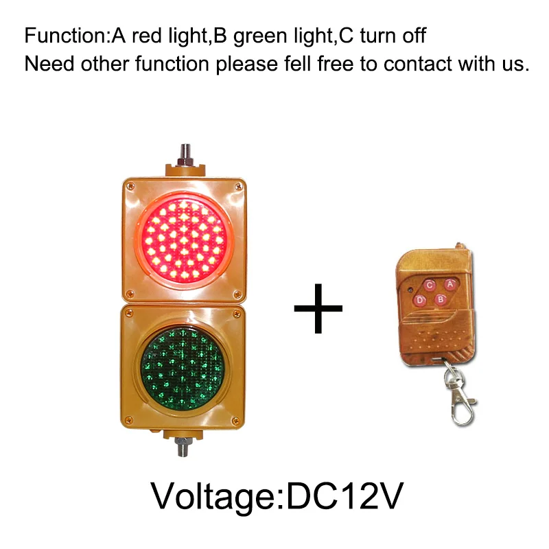 Nuovo Giallo Alloggiamento del PC Ragnatela Lens 100 millimetri 220V 110V Rosso Verde di Parcheggio Luce di Segnale