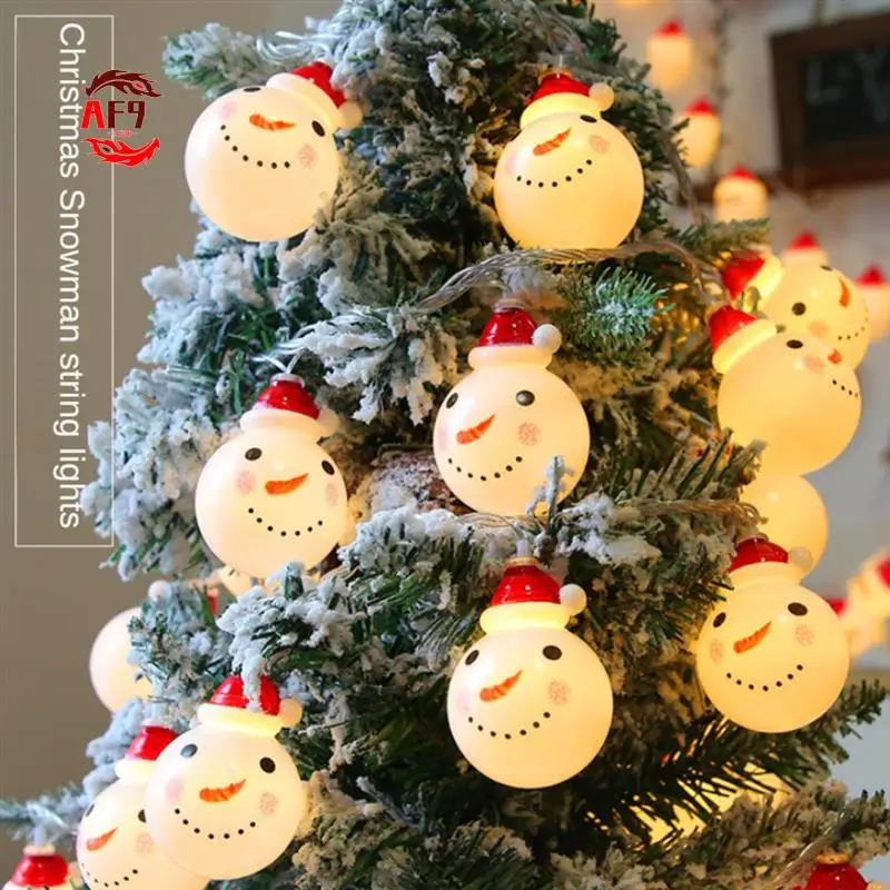 

AF90-LED Snowmans String Light Outdoor For Christmas Garden Decor For Holiday Lighting Decor Wedding Decor Light 1.5M 10 Lamp
