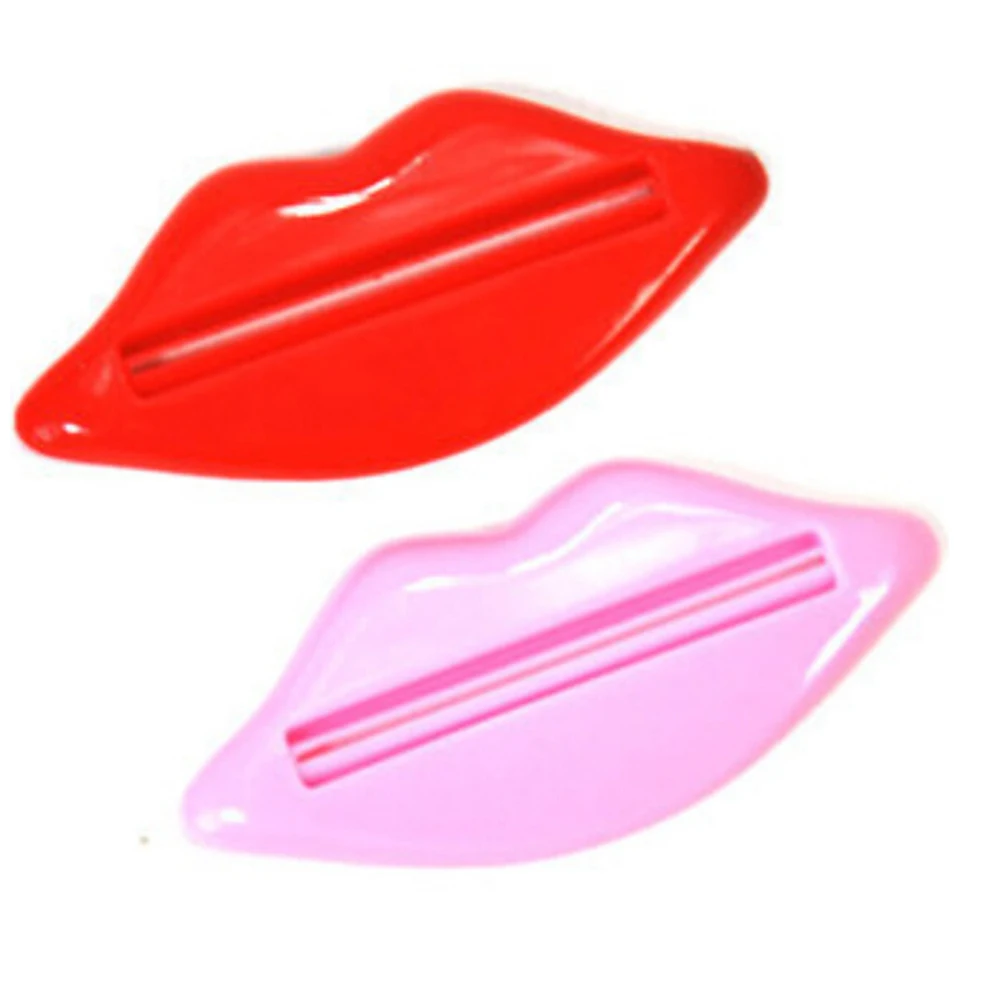 

5pcs Lip Kiss Toothpaste Dispenser Tube Squeezer Multifunctional Squeezer for Toothpaste Cream Bathroom Accessories (Random Colo