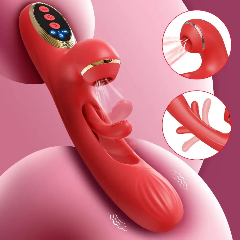 Tapping Flapping Vibrator for Women Clitoris Clit Sucker Stimulator Powerful Sex Toy Woman Female Rabbit Sucking Masturbator