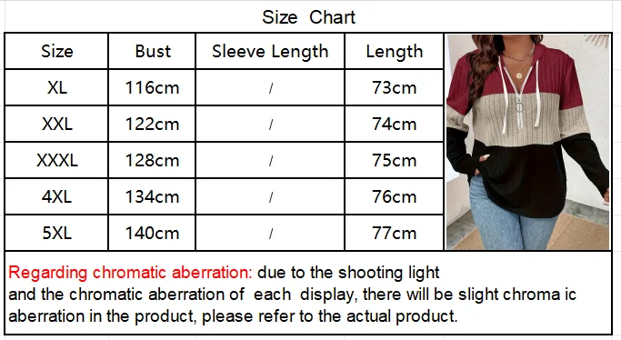 Modisches, geripptes Cardigan-Sweatshirt für Damen in Übergröße mit Kapuze – Detail 1