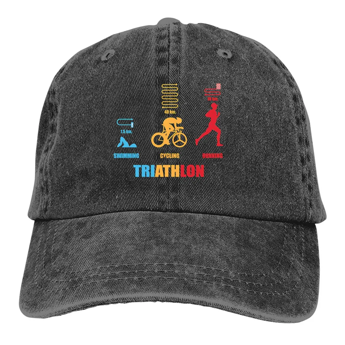 Triathlon Colorful Baseball Cap Men Hats Women Visor Protection Snapback Triathlon Caps