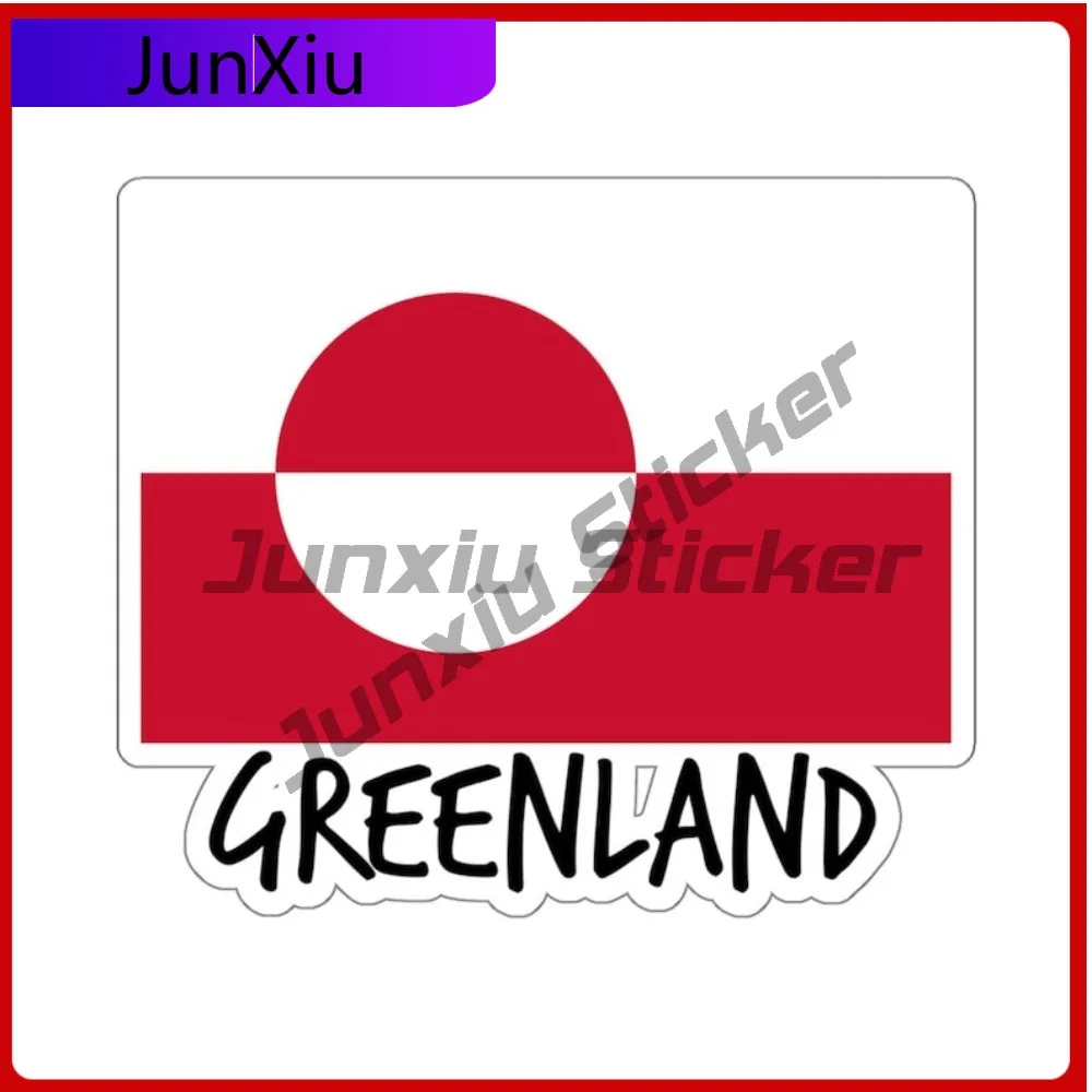 

Greenland Flag Stickers Greenland Travel Decals Anti Scratch Exterior Window Motorcycle Bumper Truck Pickup Laptop Sticker Pvc