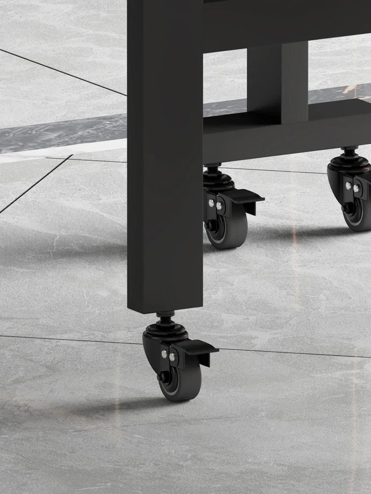 Small Apartment Movable round Dining Table Multifunctional Living Room Creative Folding Table