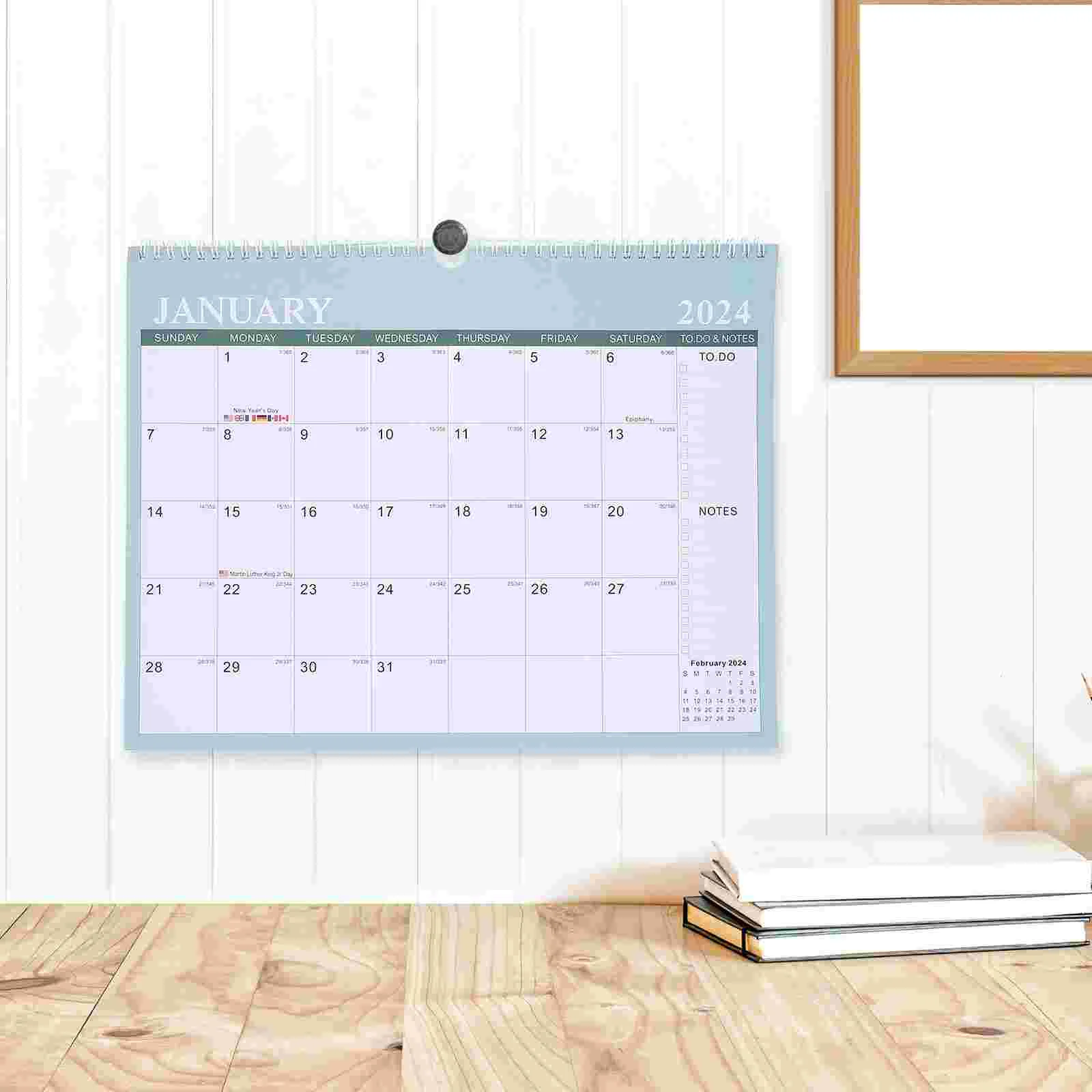 

Monthly Hanging Calendar Count Down Calendar English Daily Calendar Wall Calendar