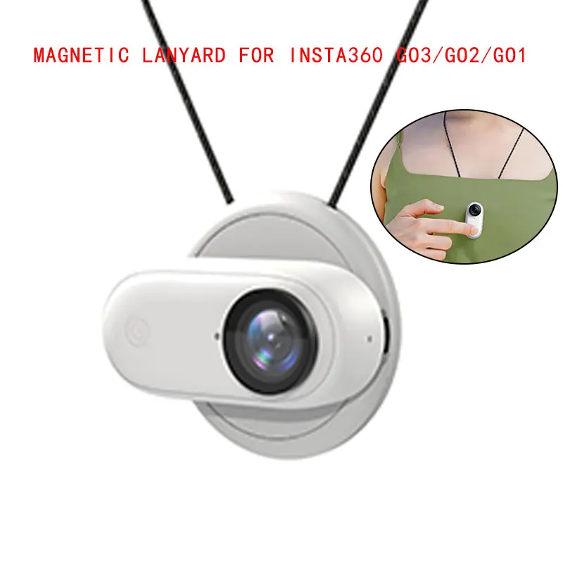 

Magnetic Lanyard For Insta360 GO 3 / GO 3S GO2/GO1 Sport Camera Pendant Holder Quick Release Neck Strap