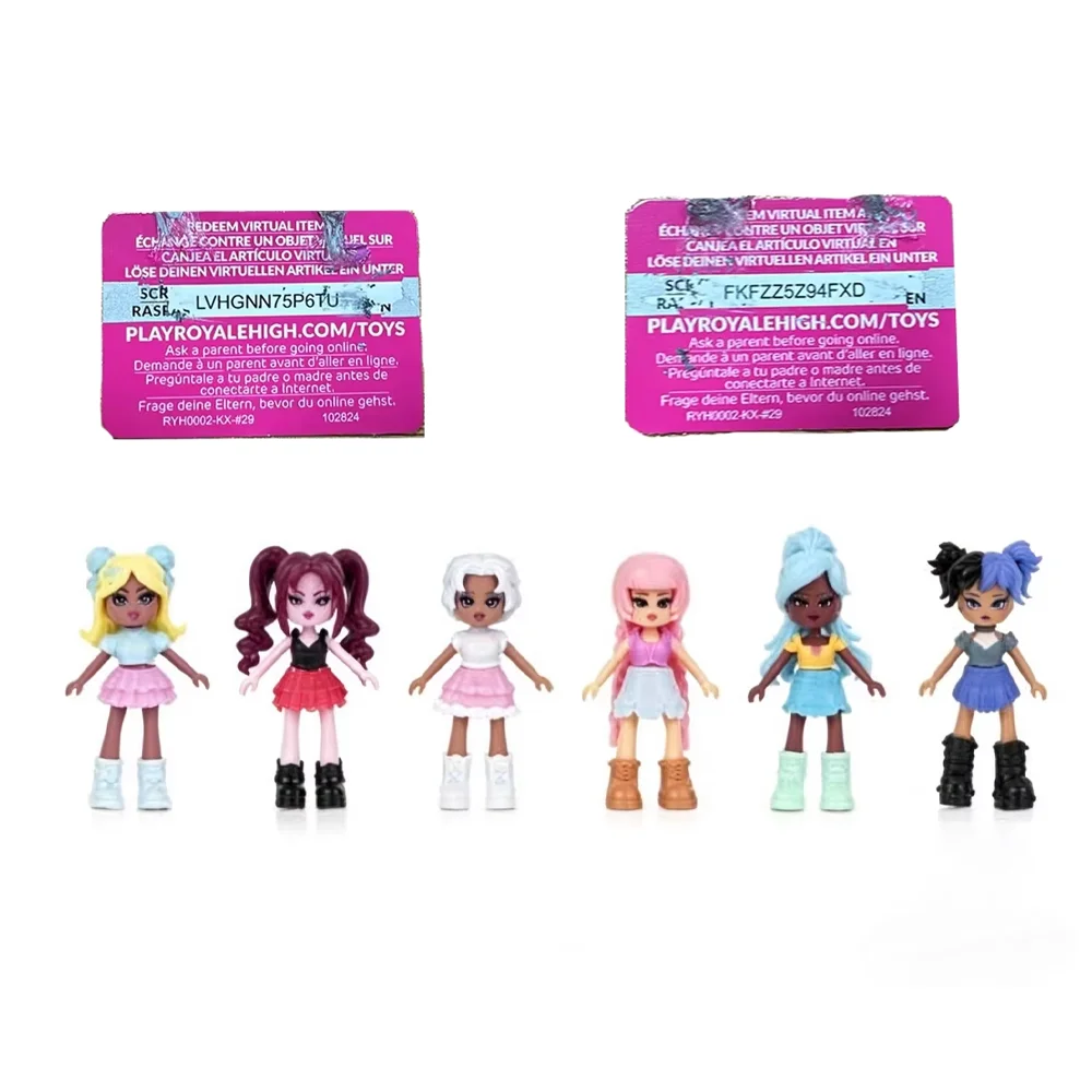 6style Code Spot Girl Heart Magic Box Locker Royale High Mysterious Friend Series Mini 1 Doll 3 Inch Changeable Doll Collection