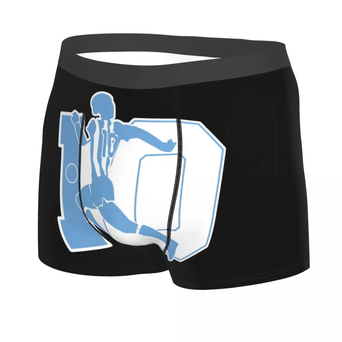 Custom Male Cool Argentina Soccer Legend Diego Maradonas Underwear Boxer Briefs Stretch Shorts Panties Underpants