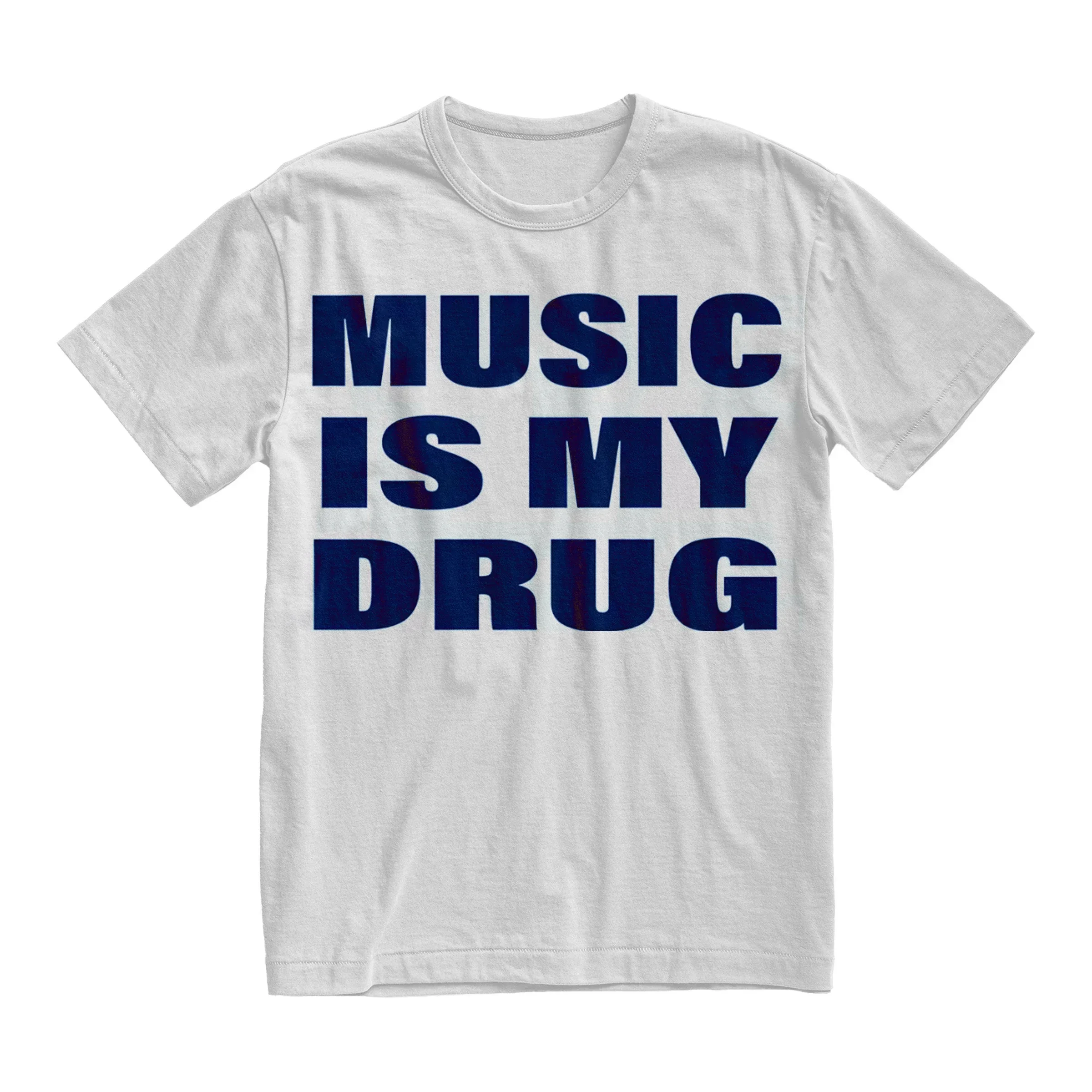 

Мужская повседневная футболка из 100% хлопка с принтом «Музыка — моя дурость» в стиле Y2K, готика, Харадзюку, хип-хоп, свободного кроя, унисекс, 2026