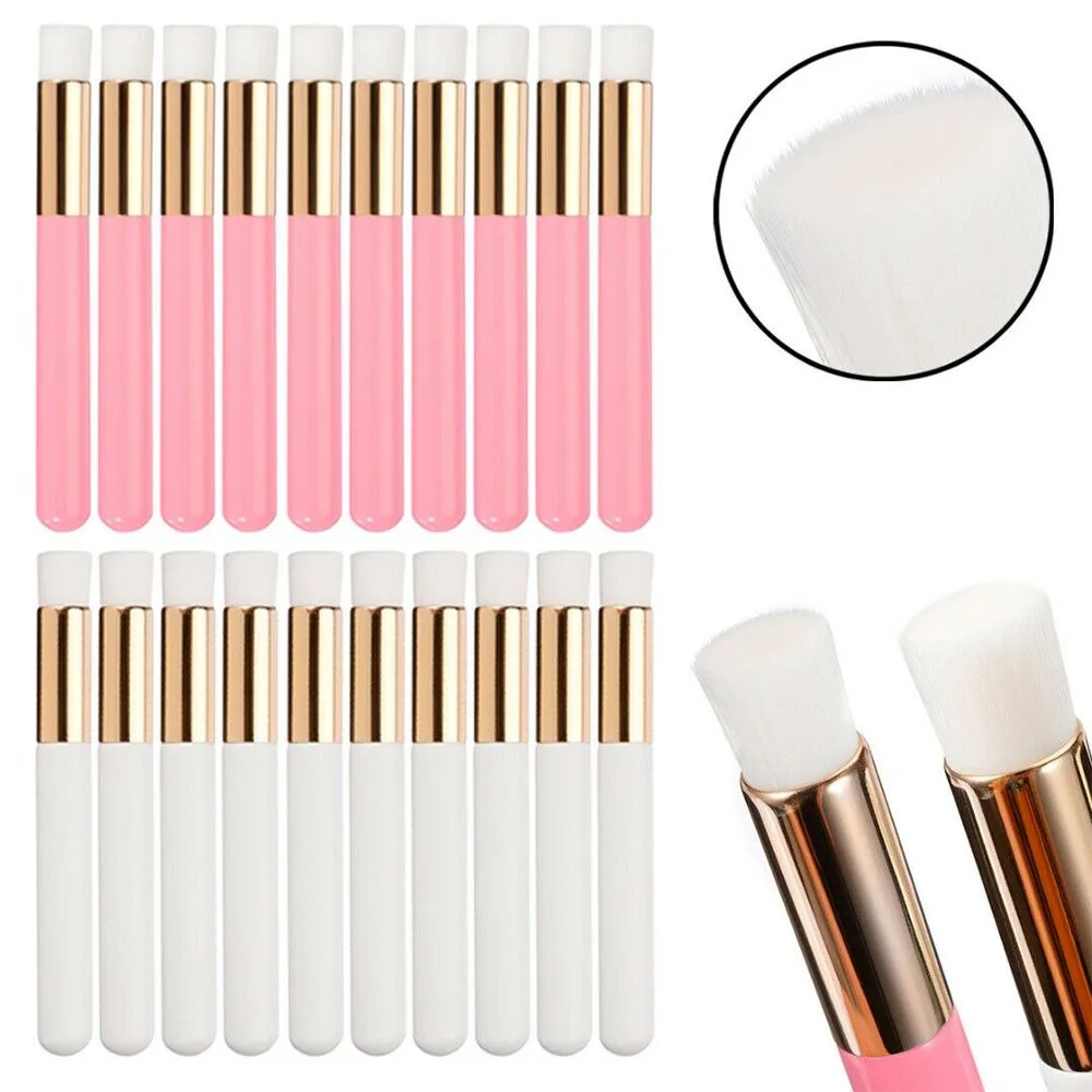 Soft Bristles Eyelash Cleaning Brush Dual-Ended Compact Size Lash Shampoo Brush Ergonomic Handle Peel Off Design