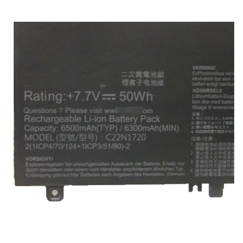 Imagem -02 - Bateria do Portátil para Asus Zenbook s Ux391 Ux391u Ux391ua Ux391ua-xb71 Ux391ua-xb74t 7.7v 50wh C22n1720 C22pyjh