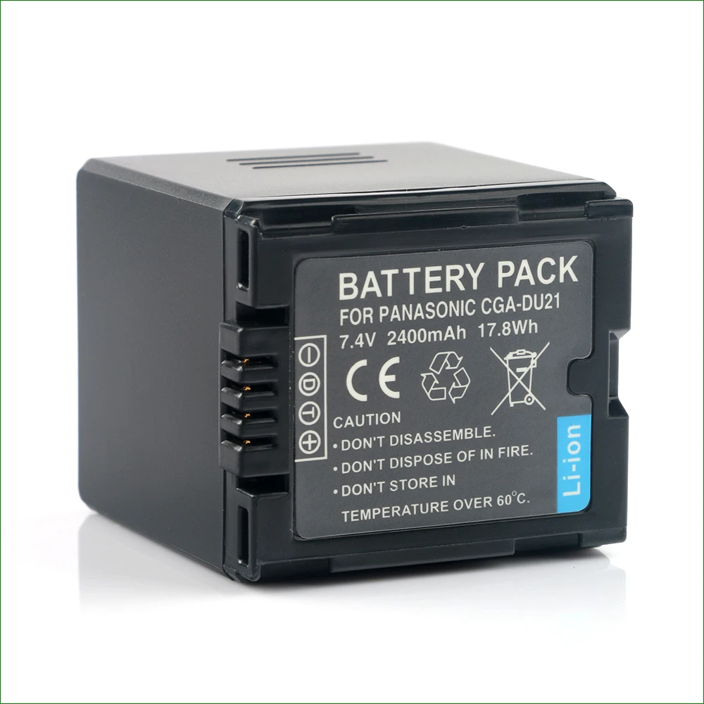 CGA-DU21 Battery 2400mAh Camera Batterie For Panasonic NV PV GS10 GS47 GS50 GS60 GS70 GS75 GS80 GS85 GS55 GS57 GS58 GS17