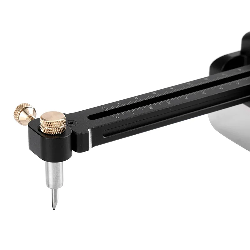Holzbearbeitungs-Messlineal, Markierungslineal aus Aluminiumlegierung, rechtwinkliges Messlineal, multifunktionales Messlineal mit Begrenzungsfunktion