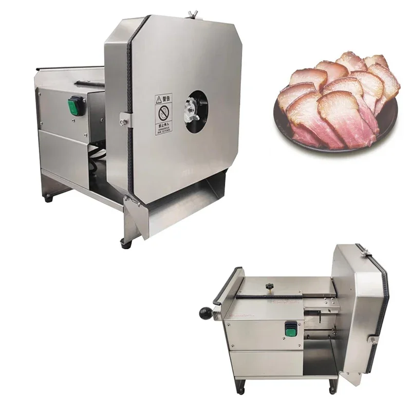 Electric Deli Bacon Ham Beef Meat Slice Cutter Slicer Fish Cutting Machine