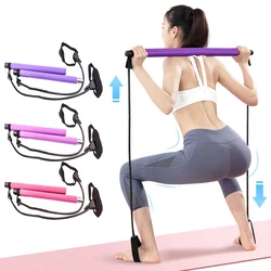 Yeni fitness yoga Pilates bar çapraz spor direnç lastiği eğitmen yoga pull up bar çekin halat taşınabilir ev spor vücut egzersiz