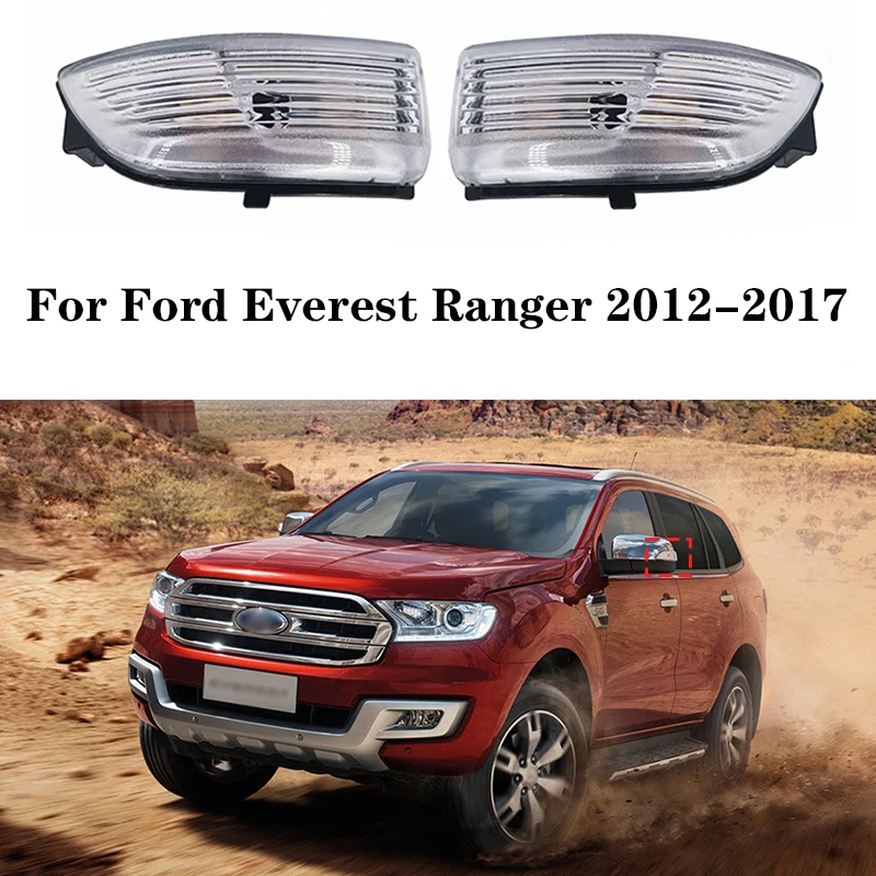 For Ford Everest Ranger 2012 2013 2016 2017 Car-styling Car Front LED RearView Mirror Signal Lights Side Turning side Lamp