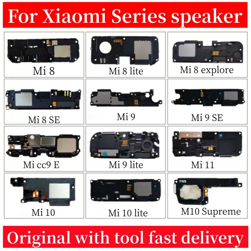 Loudspeaker For Xiaomi Mi 8 8Lite Mi 9 9 Lite Mi 10 10 Lite Mi 11 11 Lite Loud Speaker Buzzer Ringer Replacement Parts