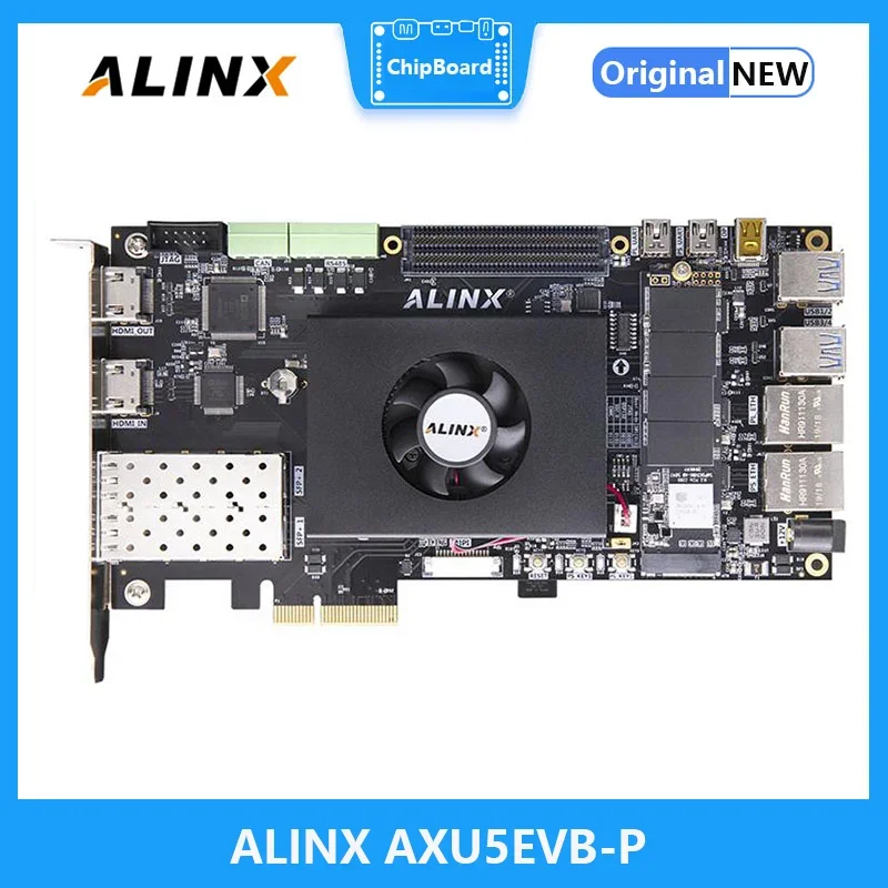 ALINX AXU5EVB-P: Xilinx Zynq UltraScale+ MPSoC XCZU5EV FPGA Development Board AI PCIe3.0 H.265 Automotive ADAS Vitis-AI