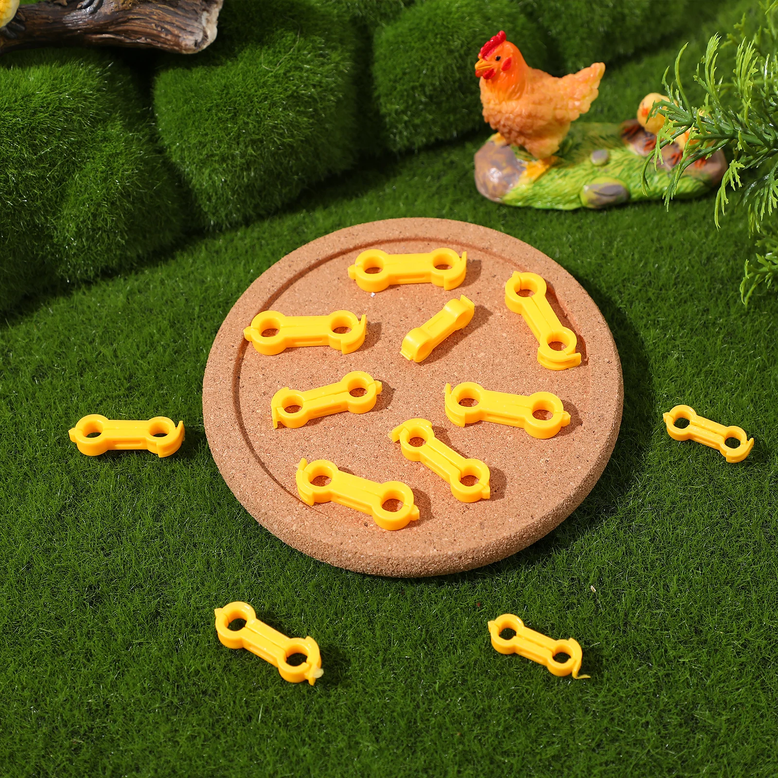 

12 Pcs Bird Corrector Foot Ring PVC Bands Splay Leg Brace Stability Baby Chick Supplies Chicken Pet Alignment Device