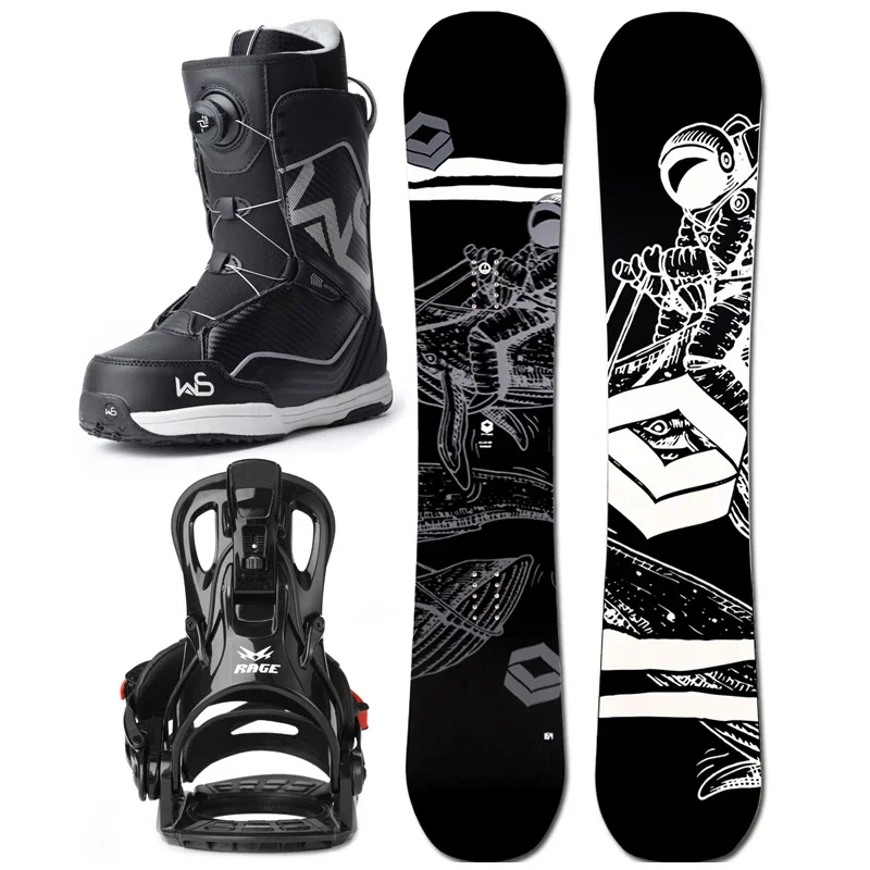 2022 grosir Snowboard permainan musim dingin olahraga disesuaikan kotak kayu snowboarding set