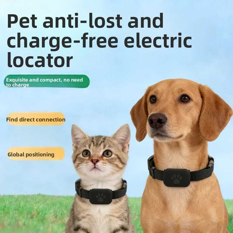 Cute Bow Pet GPS Tracker Collar Cats Dogs IOS Android Compatible Waterproof Positioning One Year Standby Multi Device Management