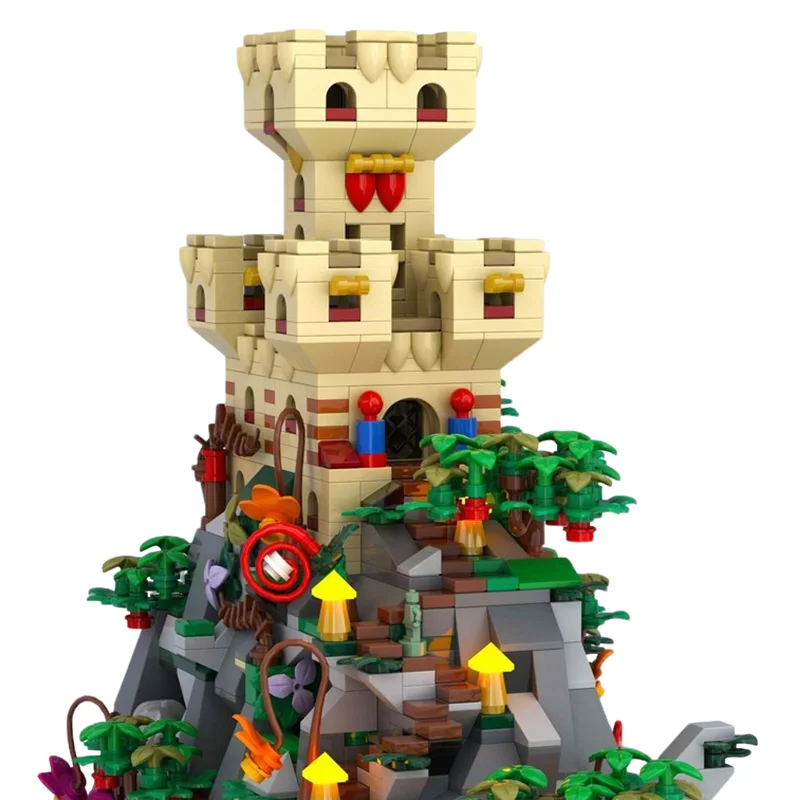 1473 pièces MOC Mini CASTLE ROCK 1 THE CAVE Modèle de blocs de construction Architecture Cadeau de Noël DIY Idée créative Jouets Éducation Brique