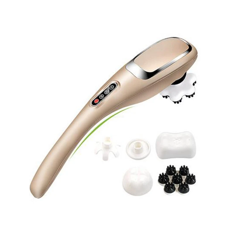 Dolphin massage stick electric cervical vertebra massage device neck the leg multifunctional full-body massage hammer