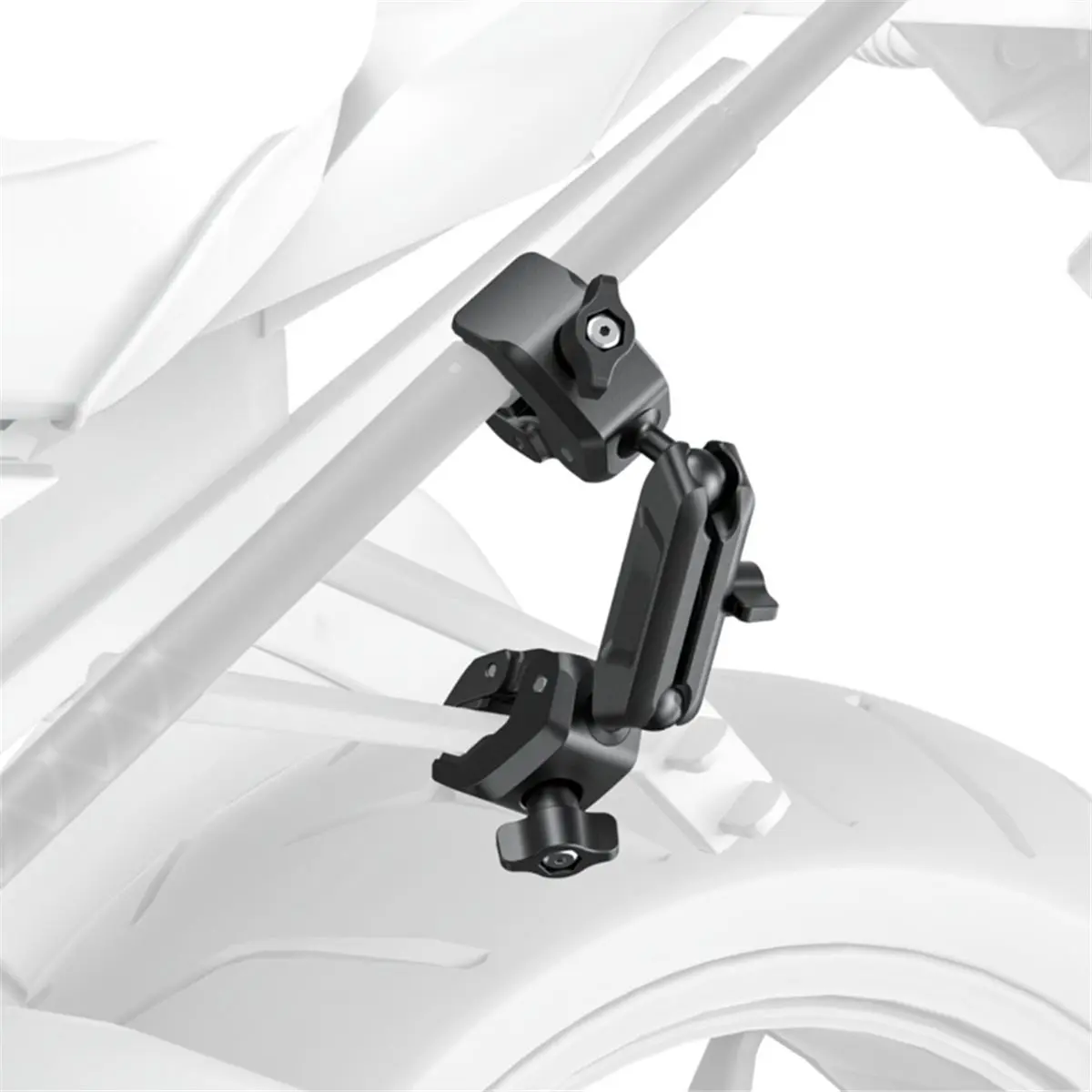 Promotion For Motorcycle Dual-Head Heavy-Duty Clamp Double Metal Super Clamp Arm Clip Provides Strong Stabilization