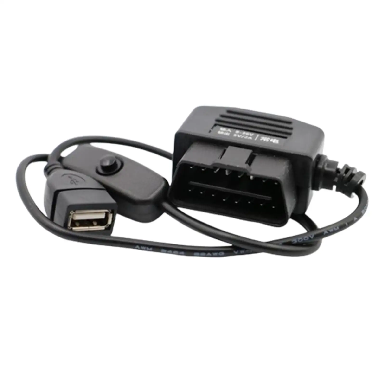 Комплект OBD Hardwire с USB-портом «Мама», Автомобильный USB-кабель для видеорегистратора