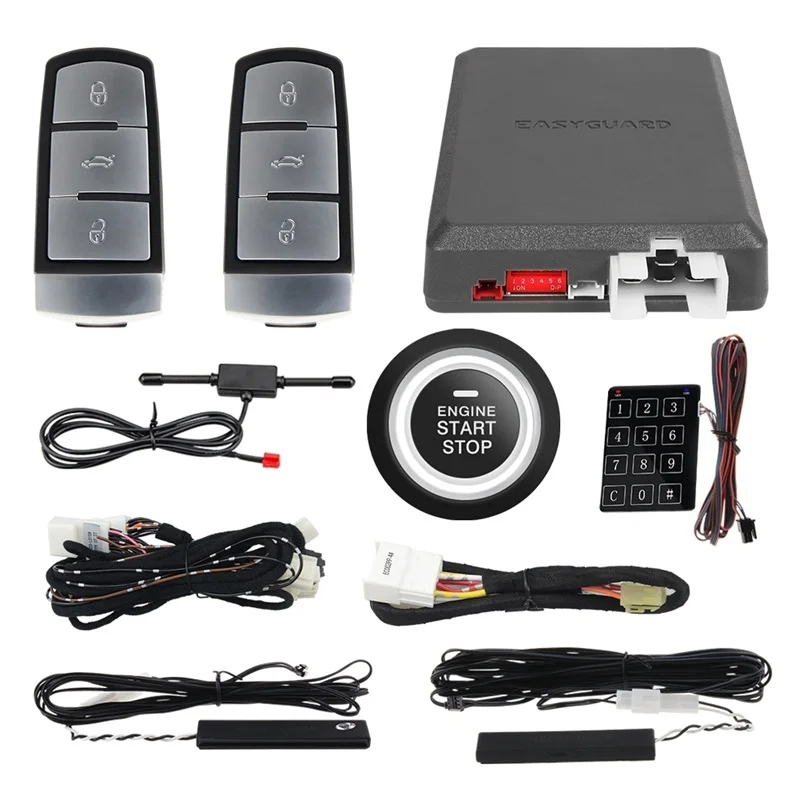 EASYGUARD Push Button Kit For Volkswagen Golf 7 2011-2019 Plug And Play Compatible With CANBUS Remote Start