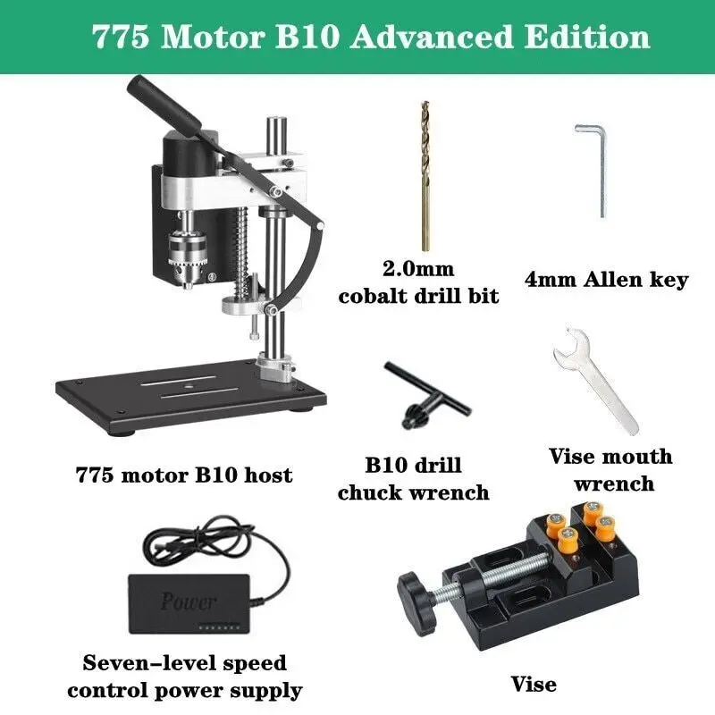 Small Bench Drill Desktop Portable Stand Desktop Precision Drilling Machine Tool 110V 220V