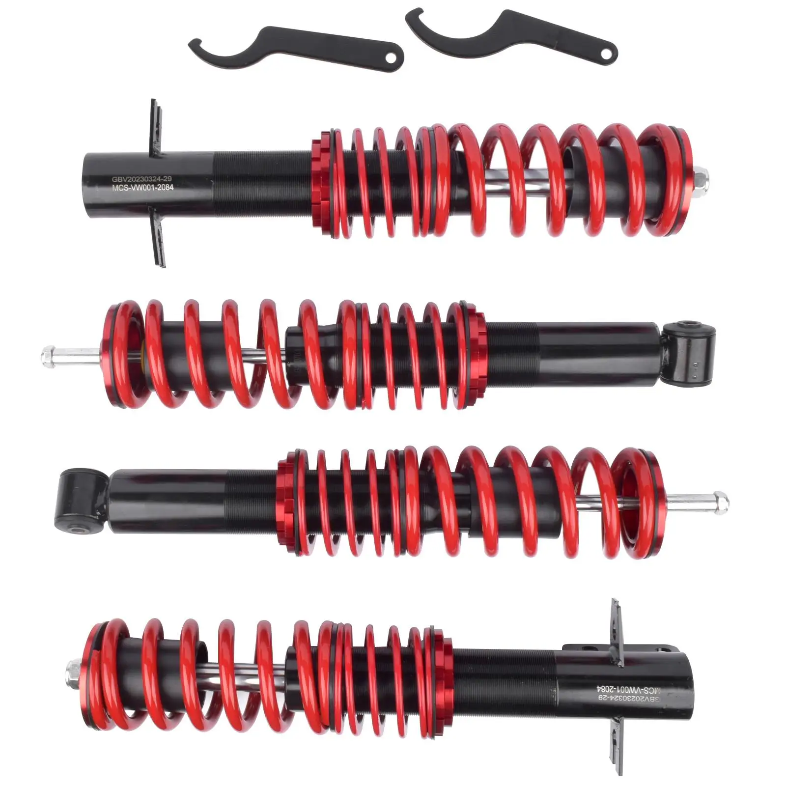 AP01 For VW Scirocco Rabbit Jetta Golf MK1 Scirocco MK1 MK2 FWD 1975-1984 4Pcs Adj Coilover Suspension Kit