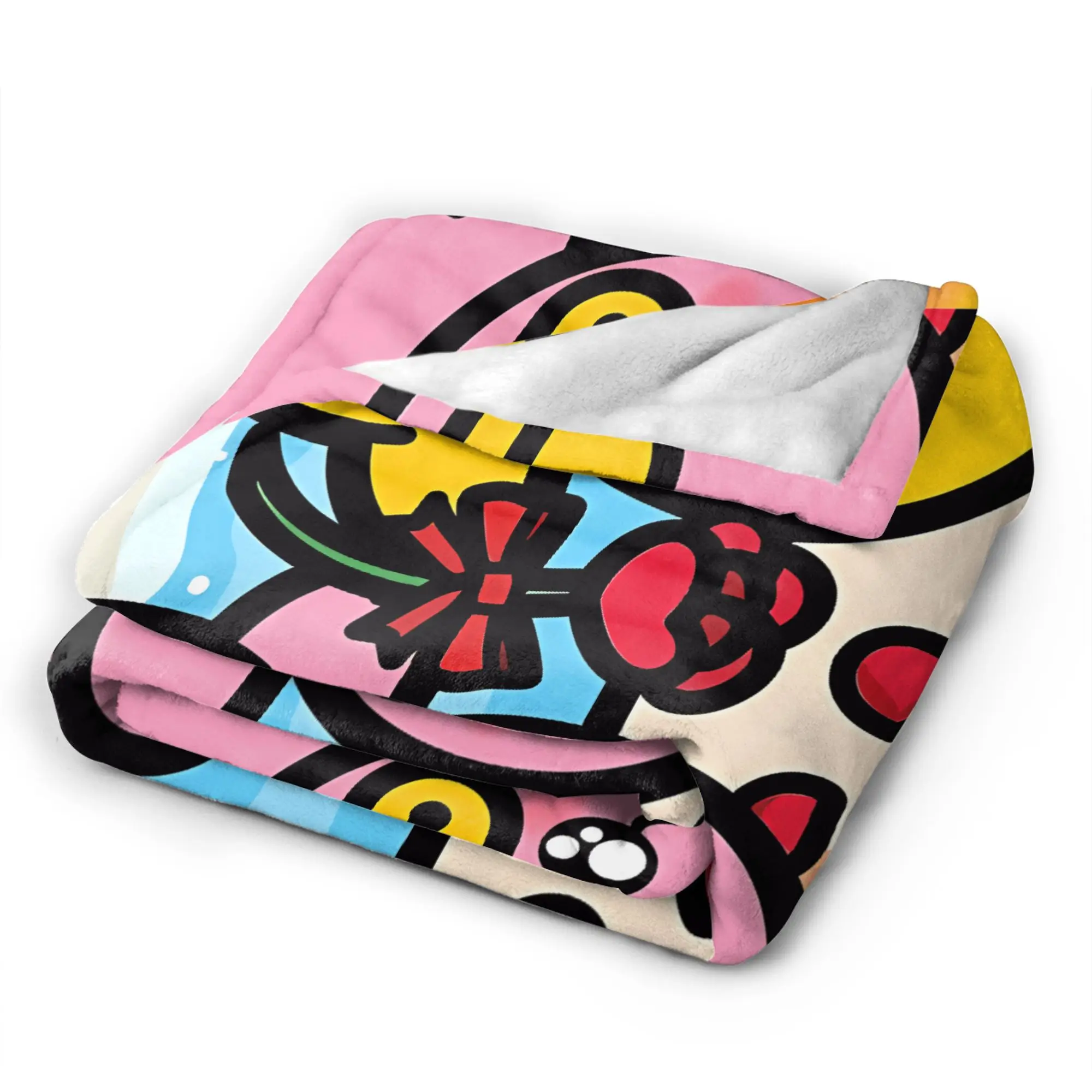 البطانيات الدافئة الناعمة للأطفال الكبار التخييم بطة صفراء الحب الفراش يلقي الفانيلا المفرش لغرفة النوم غطاء سرير أريكة جمالية #5