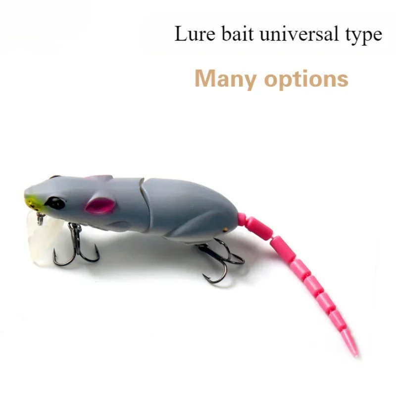 15.5CM Artificial Mouse Lure Plastic Mouse Fishing Lure Swimbait Rat Pike Bass Minnow Floatingbaits Fishing Tackle Accessories