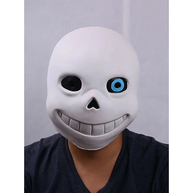 CyAnime Sans Mask Game Undertale ink Sans Cosplay Costume Role Cos Props Masks For Women Men Outfit Uniform Party Show Suits Gif