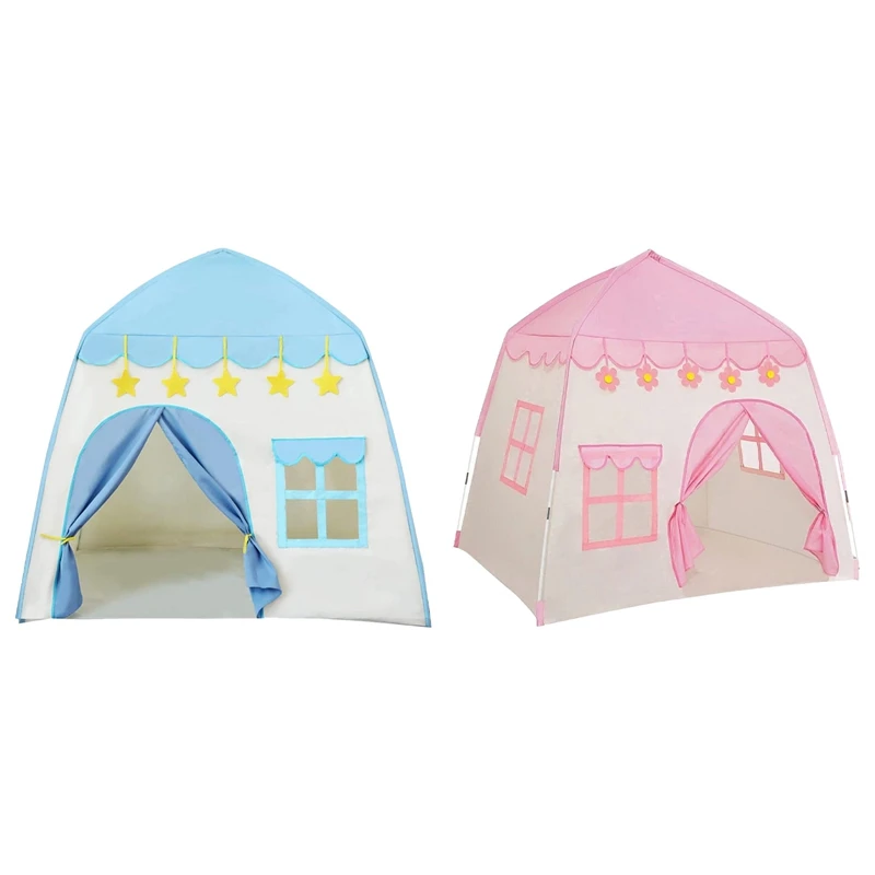 

Play Tent Indoor & Outdoor, Princess Tent For Girls Gift, Boys Toddler Large House Tent Durable Easy Install