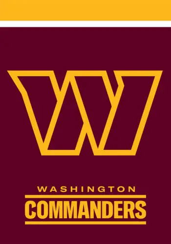 Washington Commanders Garden Flag ; Briarwood Lane